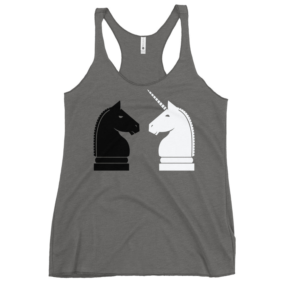 Chess Unicorn Women's Racerback Tank