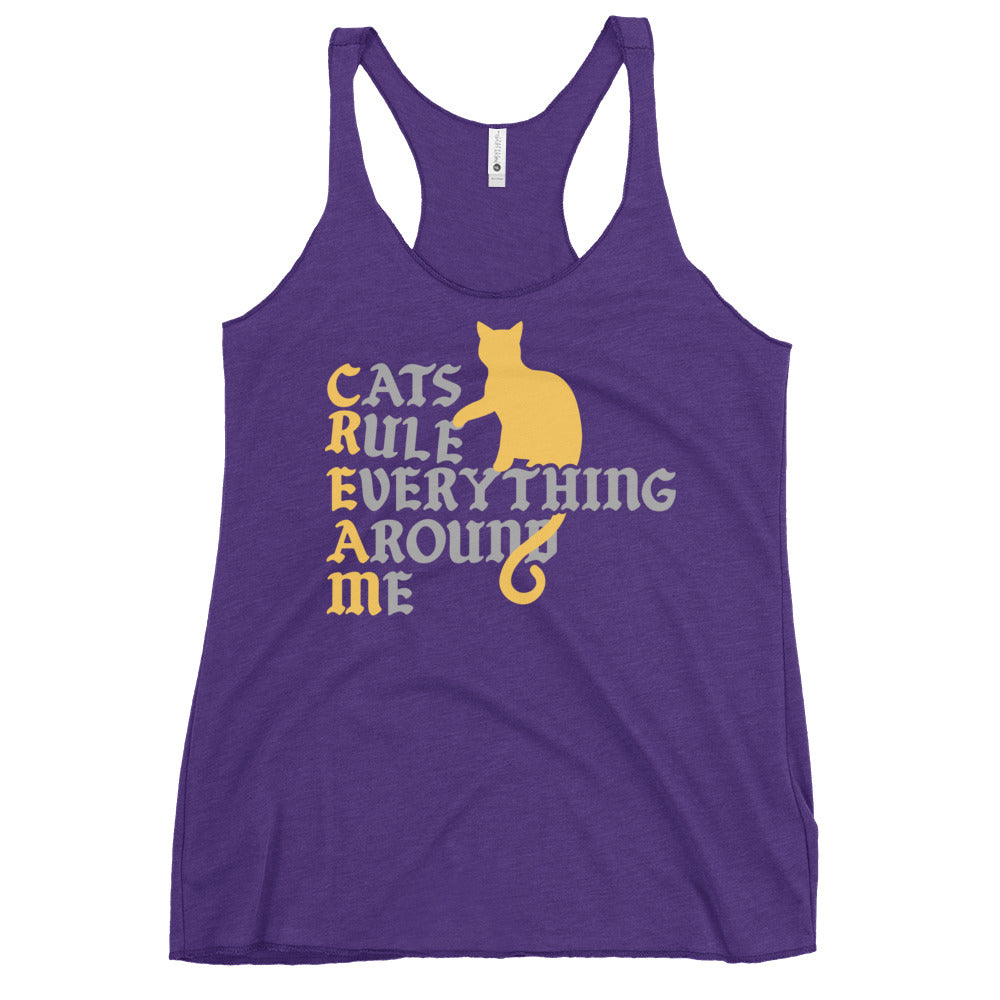 Cats Rule Everything Around Me Women's Racerback Tank