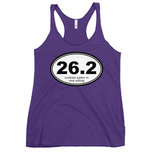 26.2 Cookies Eaten In One Sitting Women's Racerback Tank