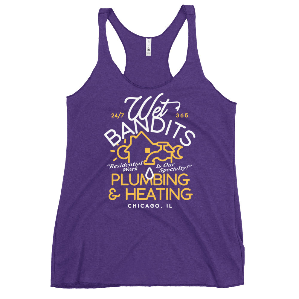 Wet Bandits Plumbing & Heating Women's Racerback Tank