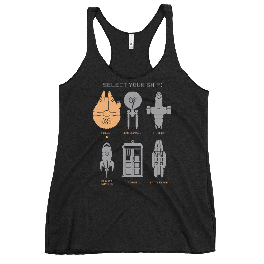 Select Your Ship Women's Racerback Tank