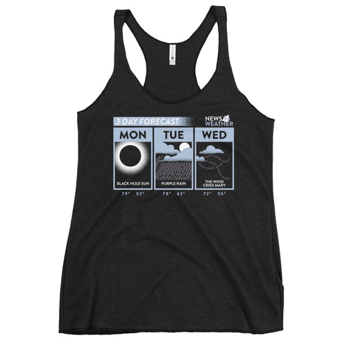 3 Day Forecast Women's Racerback Tank