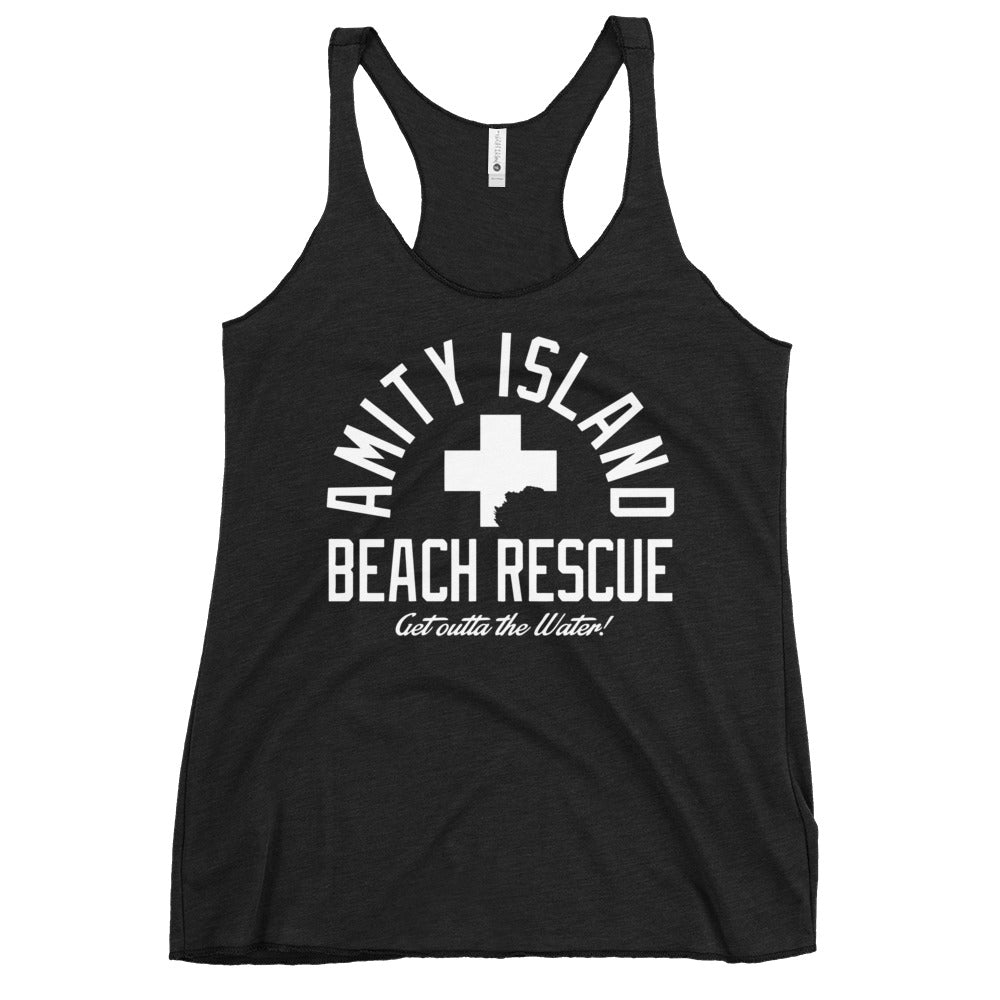 Amity Island Beach Rescue Women's Racerback Tank