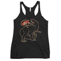 Turkey Riding T-Rex Women's Racerback Tank