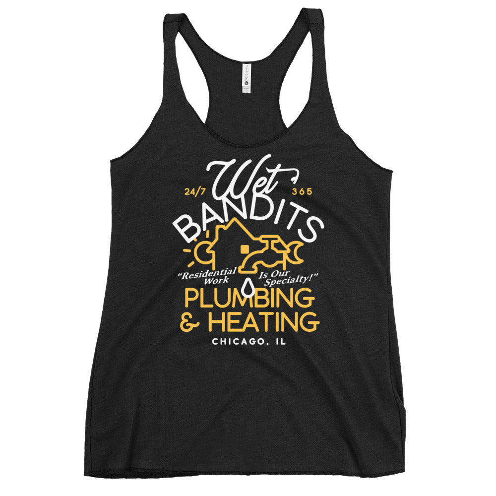Wet Bandits Plumbing & Heating Women's Racerback Tank