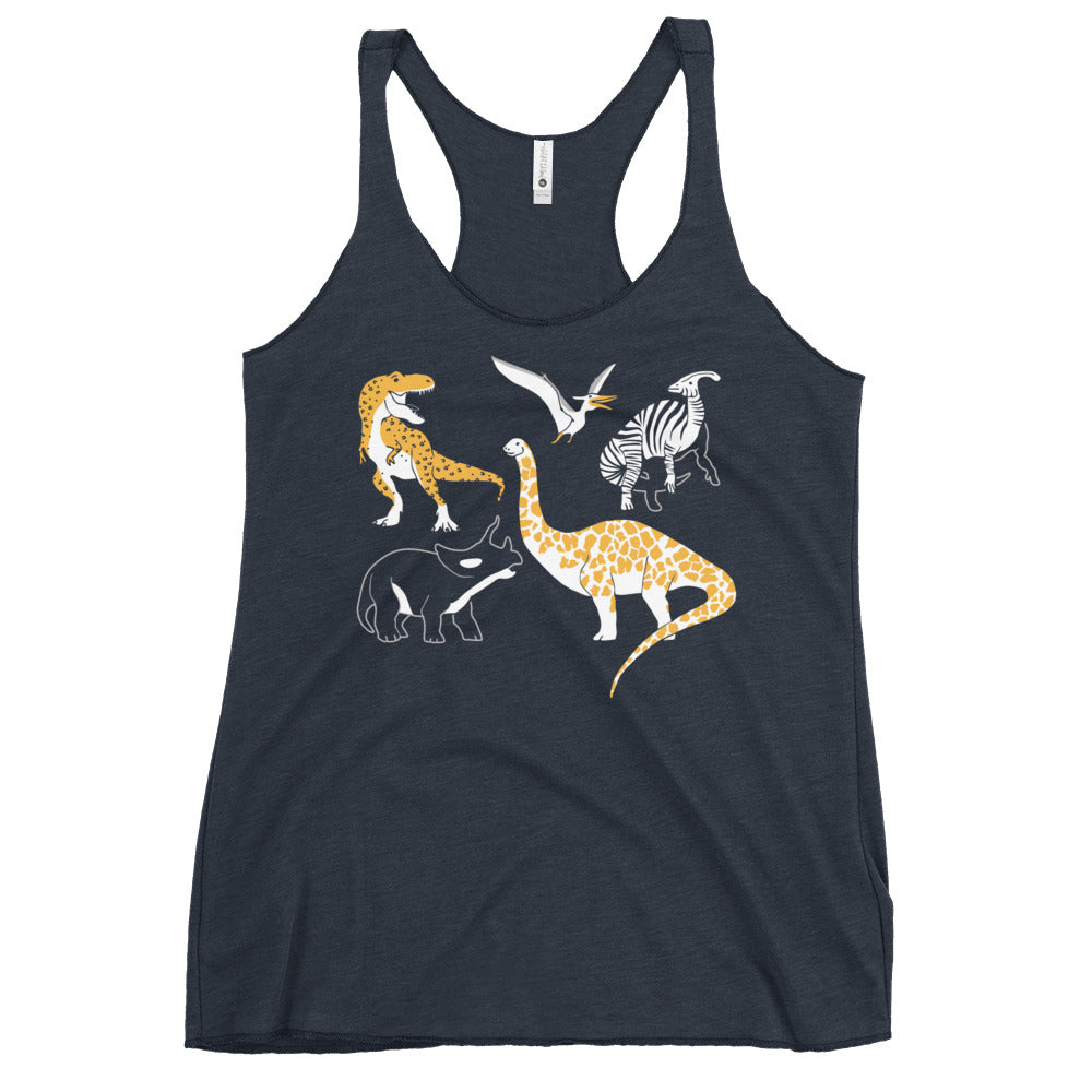 Dino Prints Women's Racerback Tank