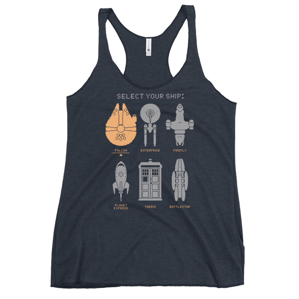 Select Your Ship Women's Racerback Tank