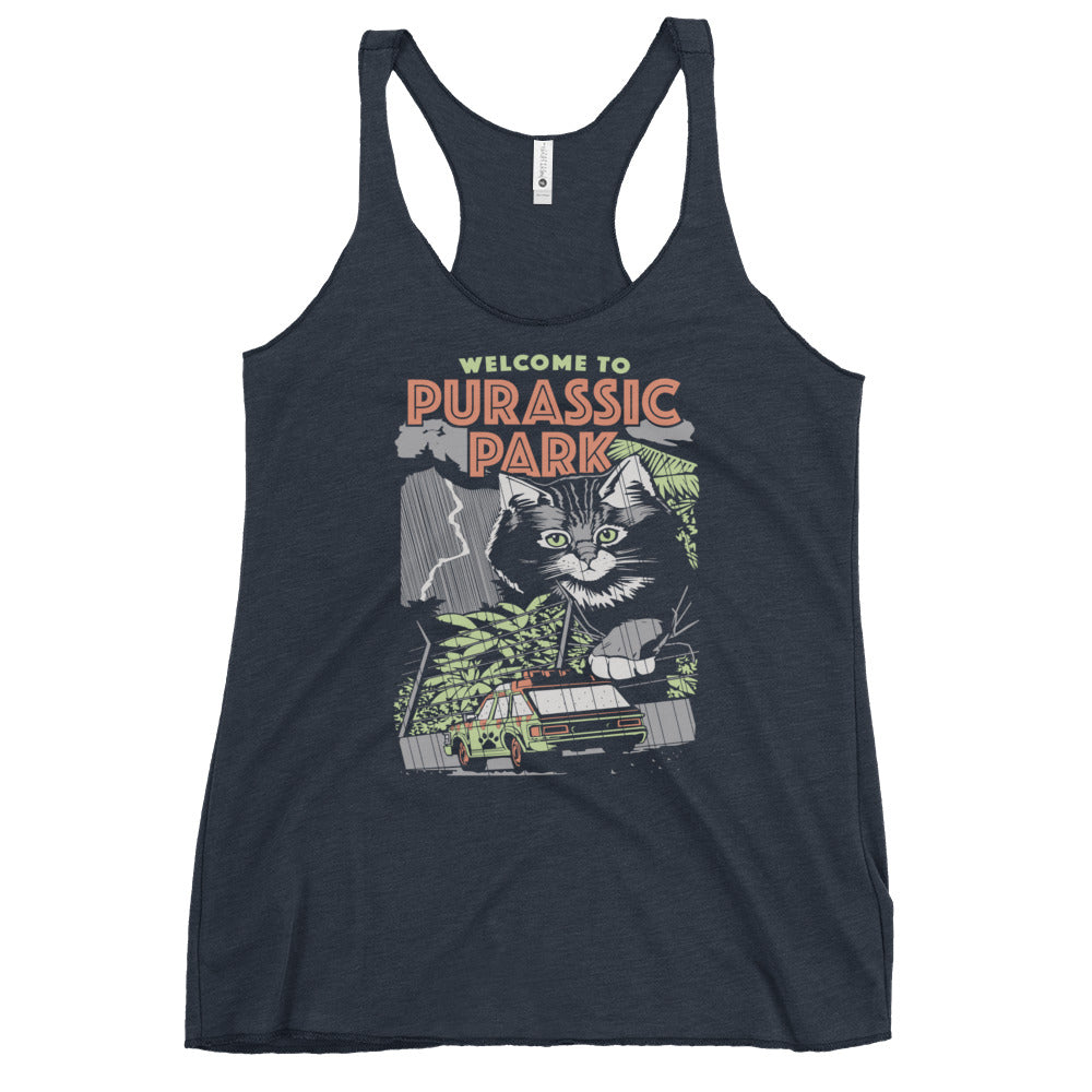 Purassic Park Women's Racerback Tank