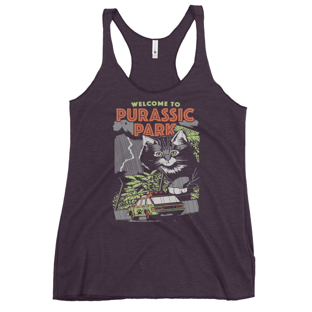Purassic Park Women's Racerback Tank