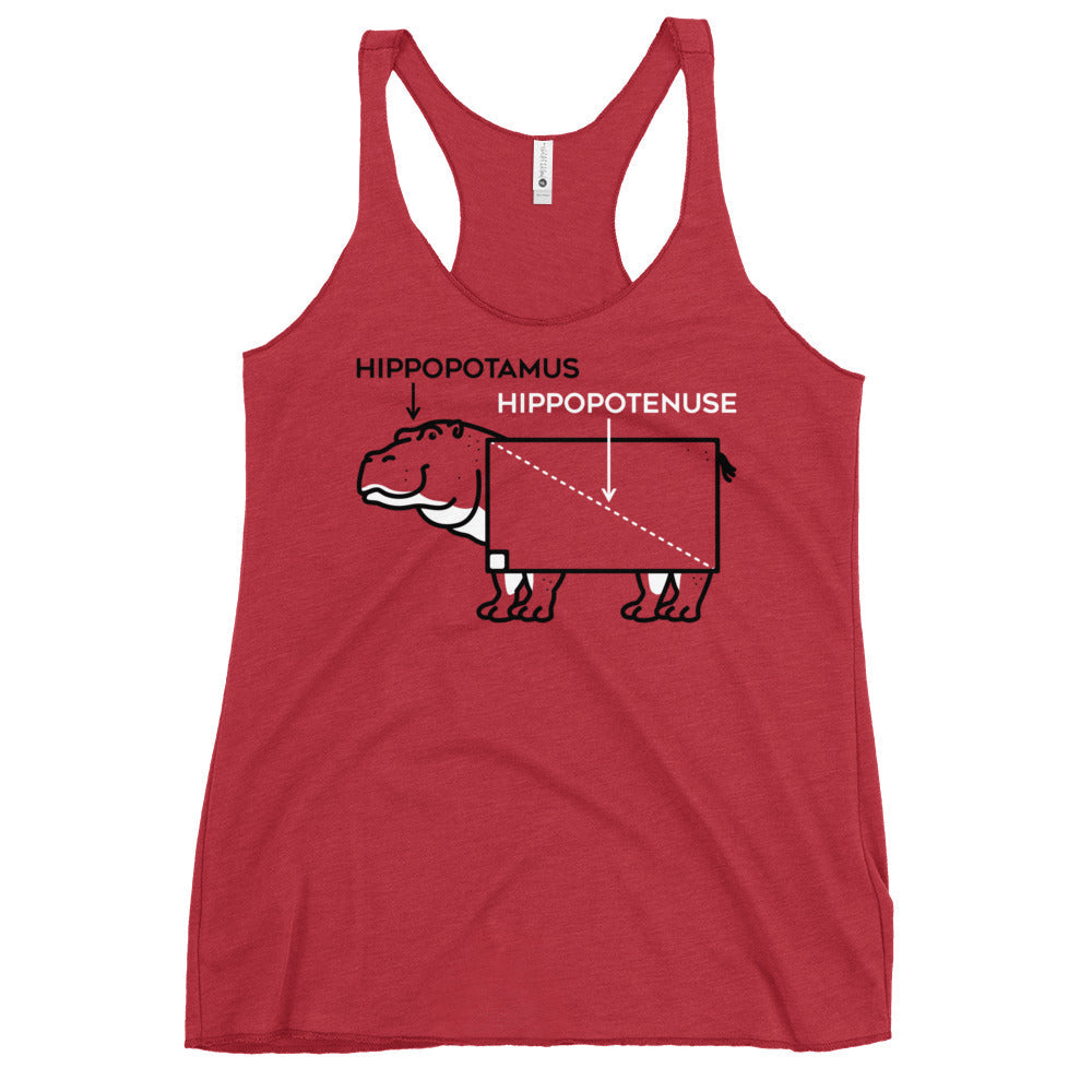 Hippopotenuse Women's Racerback Tank
