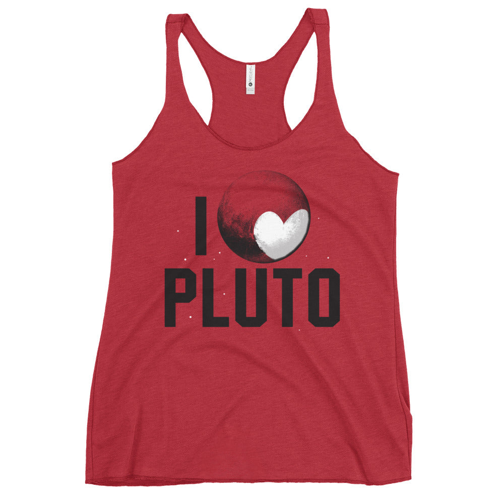 I Heart Pluto Women's Racerback Tank