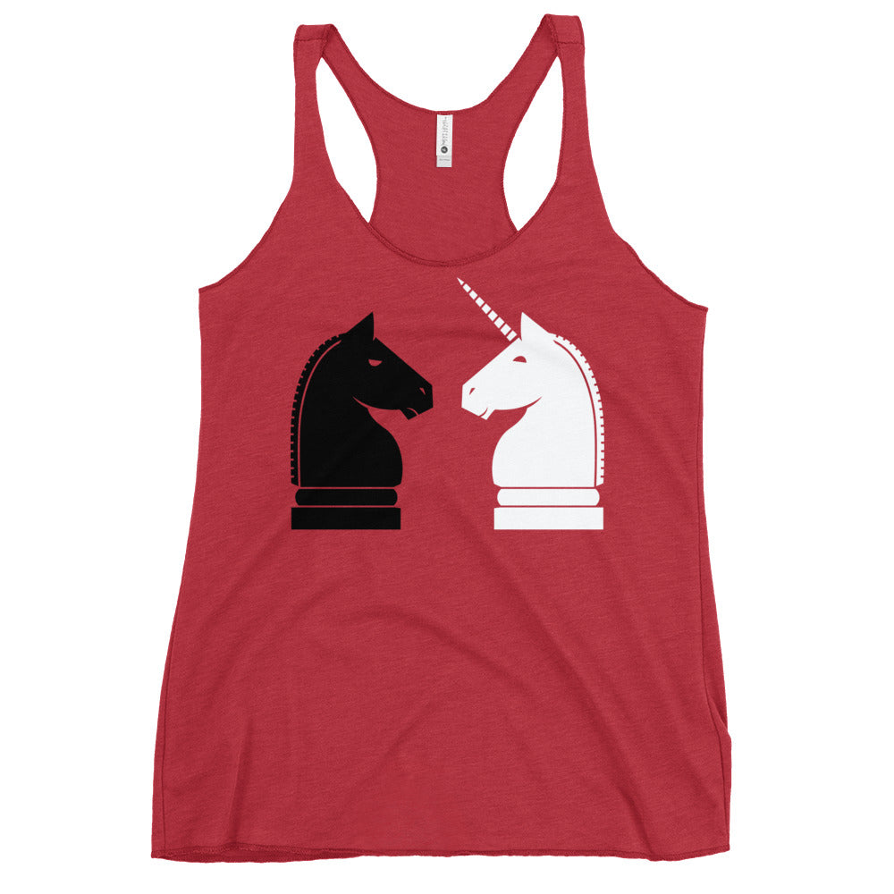 Chess Unicorn Women's Racerback Tank
