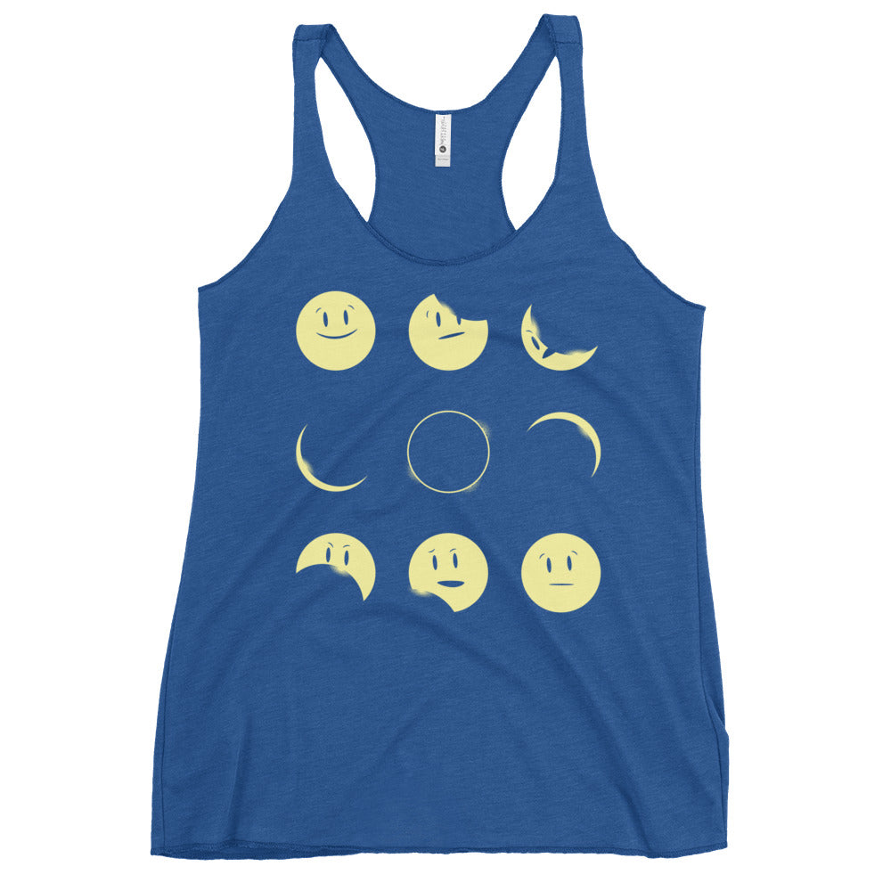 Eclipse Emoji Women's Racerback Tank