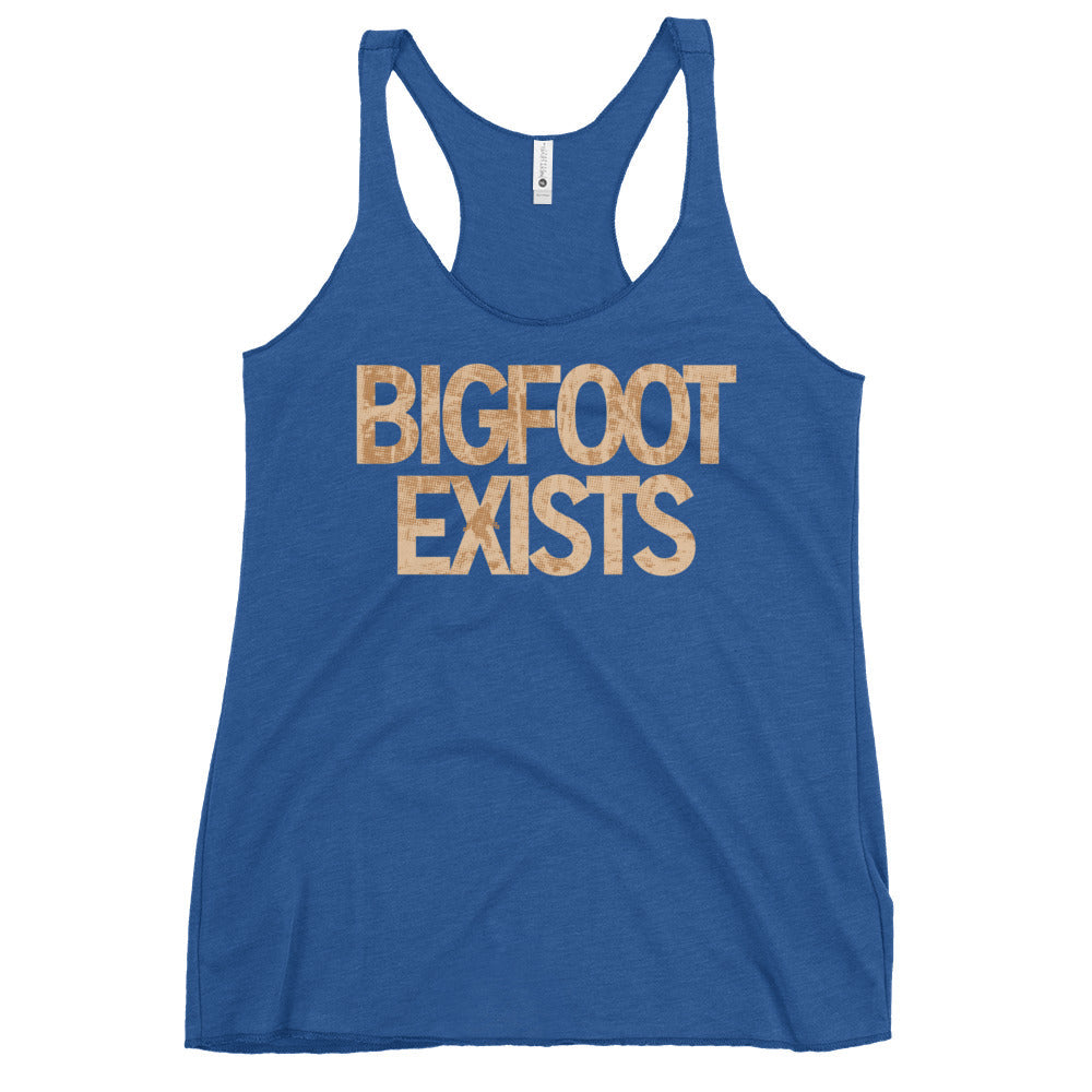 Bigfoot Exists Women's Racerback Tank