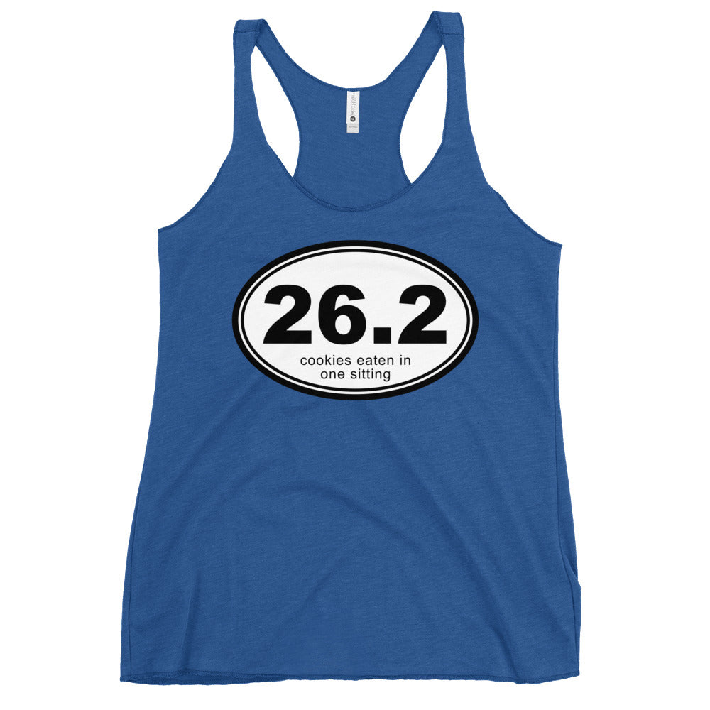 26.2 Cookies Eaten In One Sitting Women's Racerback Tank