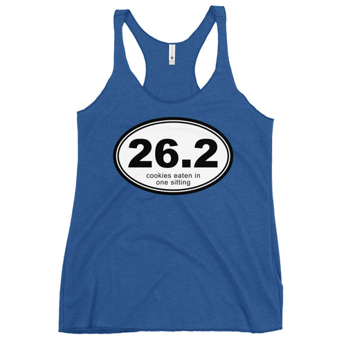 26.2 Cookies Eaten In One Sitting Women's Racerback Tank