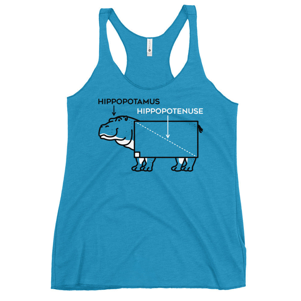 Hippopotenuse Women's Racerback Tank