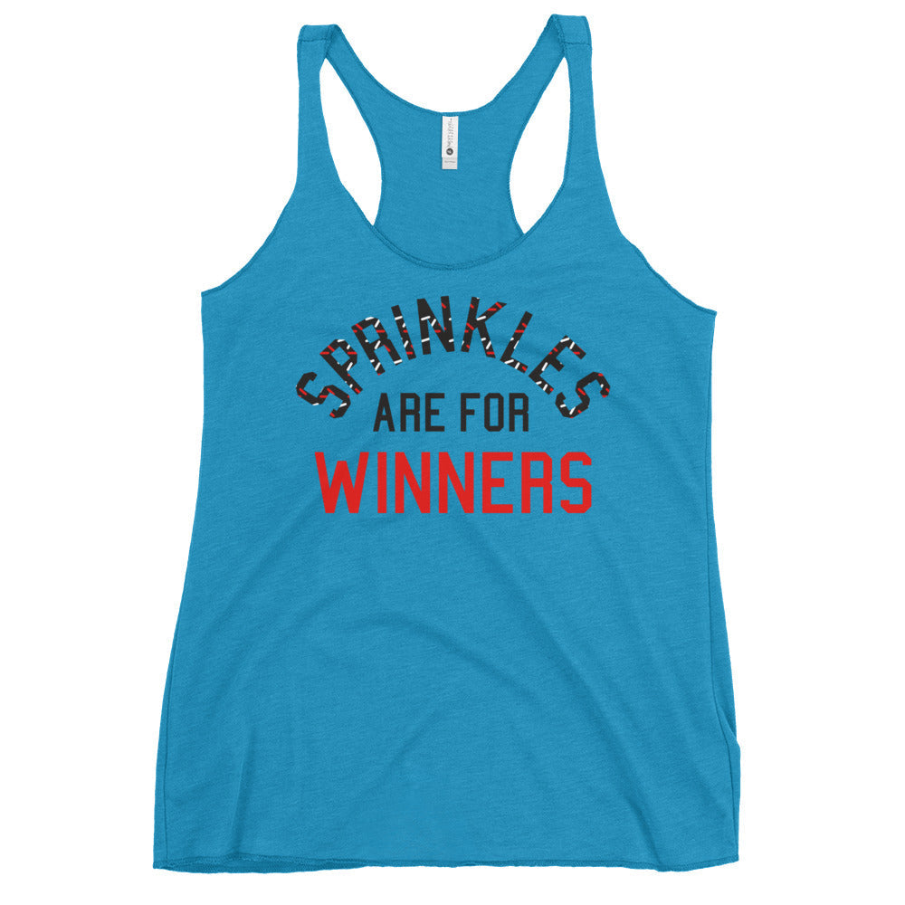 Sprinkles Are For Winners Women's Racerback Tank