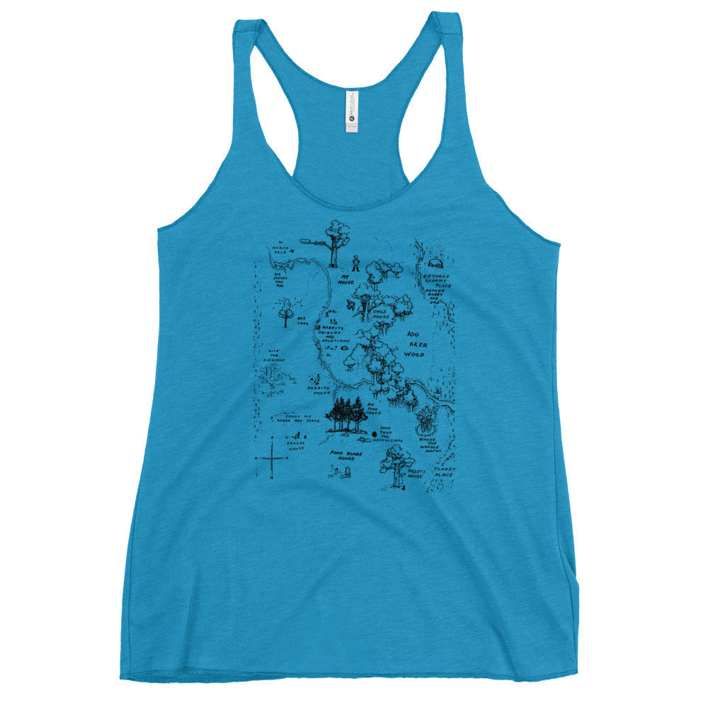 100 Acre Map Women's Racerback Tank
