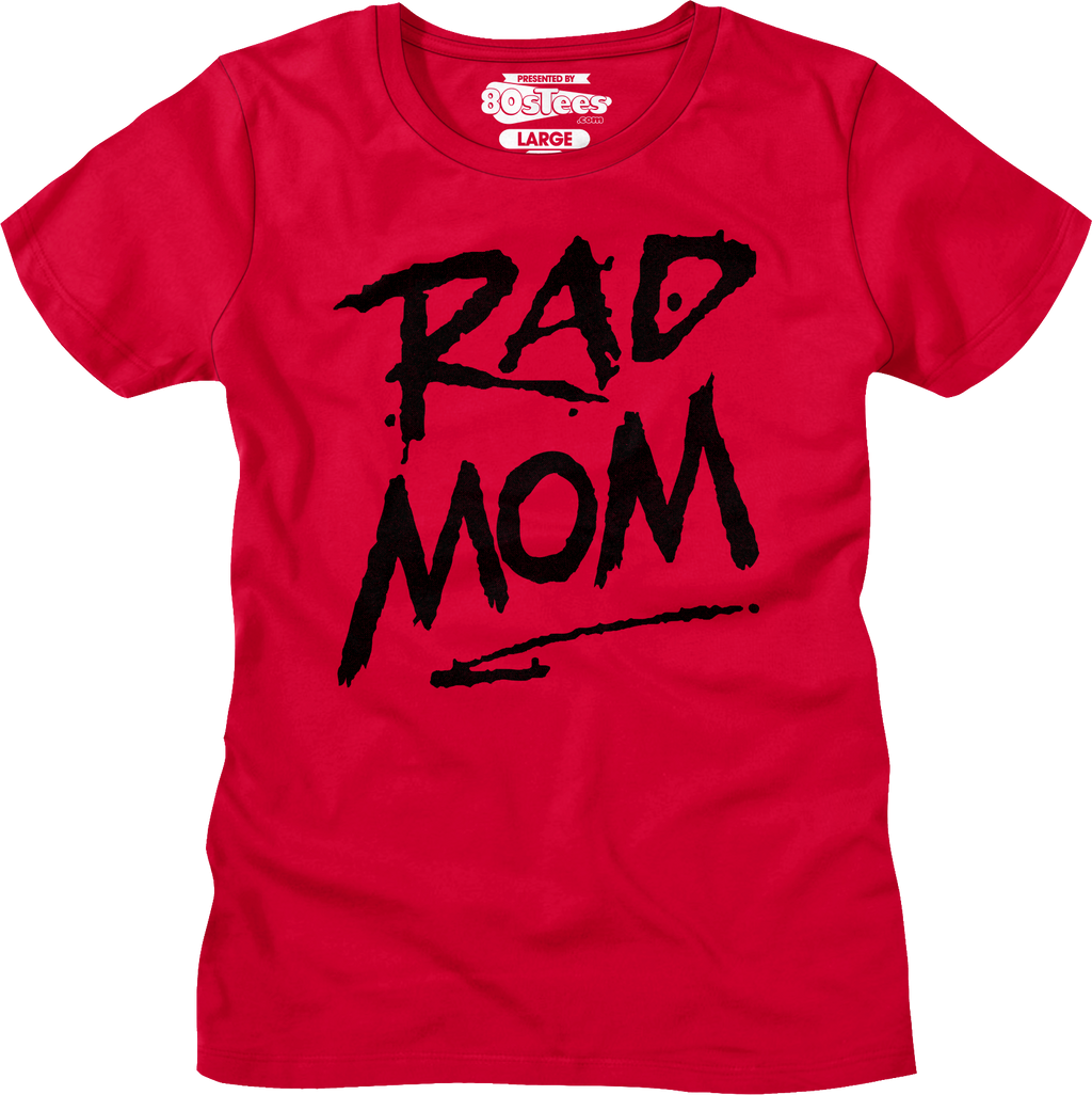Womens Red Rad Mom Shirt Hoodie, Sweatshirt | CiraTrend.com (Image 1)
