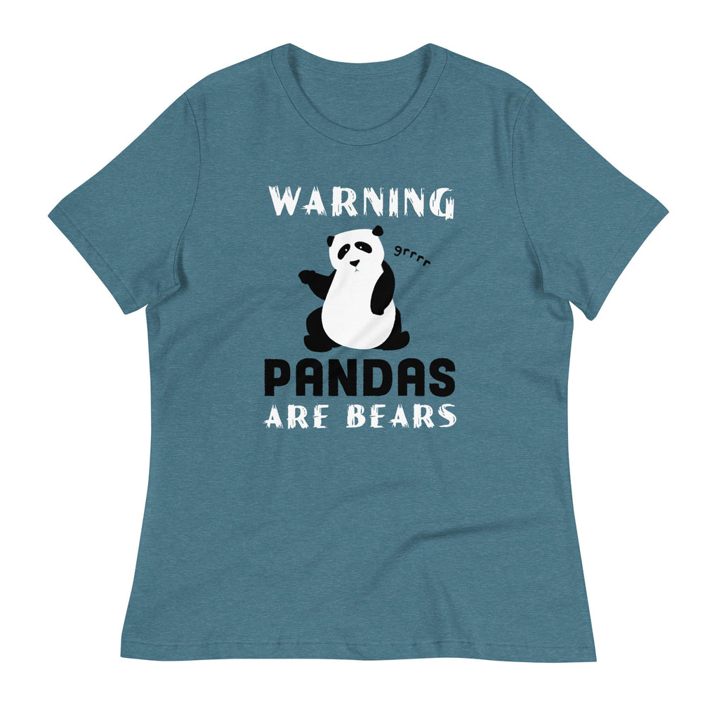 Warning, Pandas Are Bears Women's Signature Tee