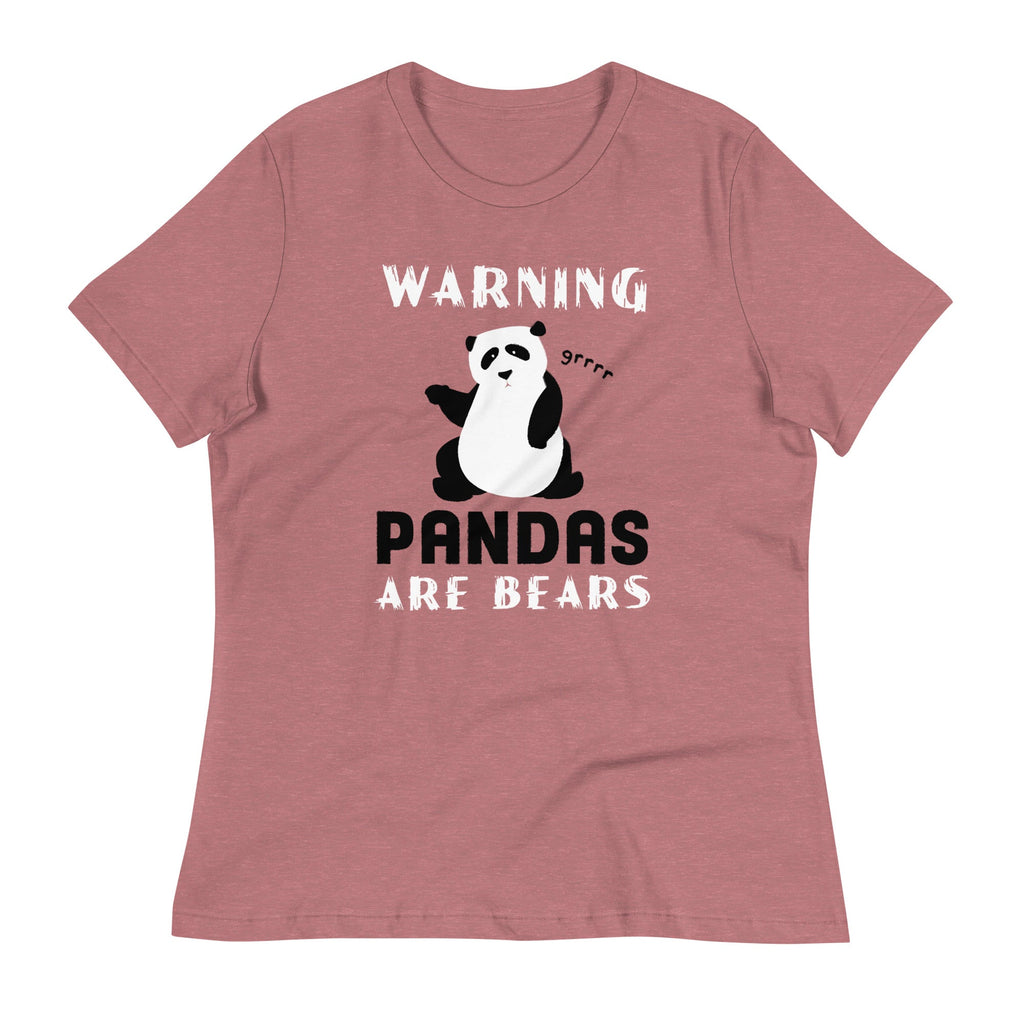 Warning, Pandas Are Bears Women's Signature Tee