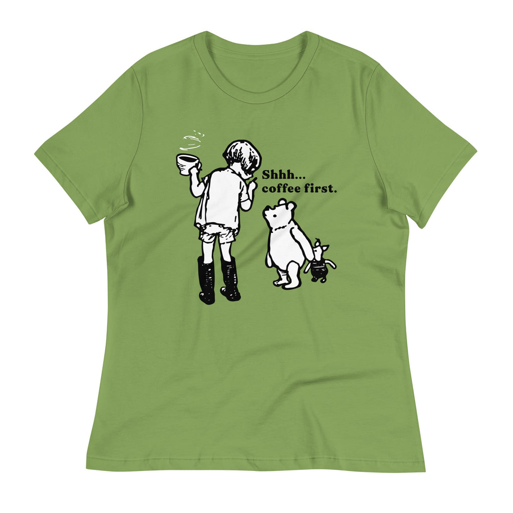 Shhh Coffee First Women's Signature Tee