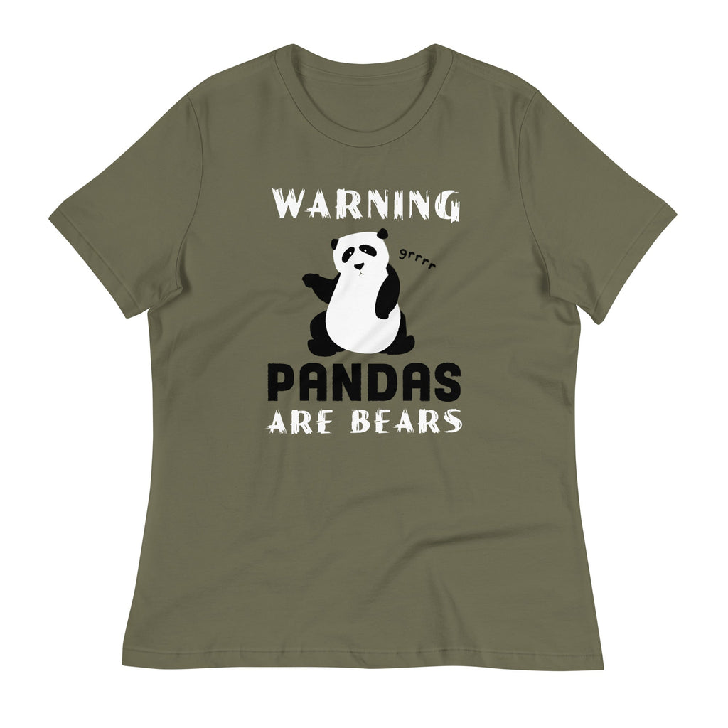Warning, Pandas Are Bears Women's Signature Tee