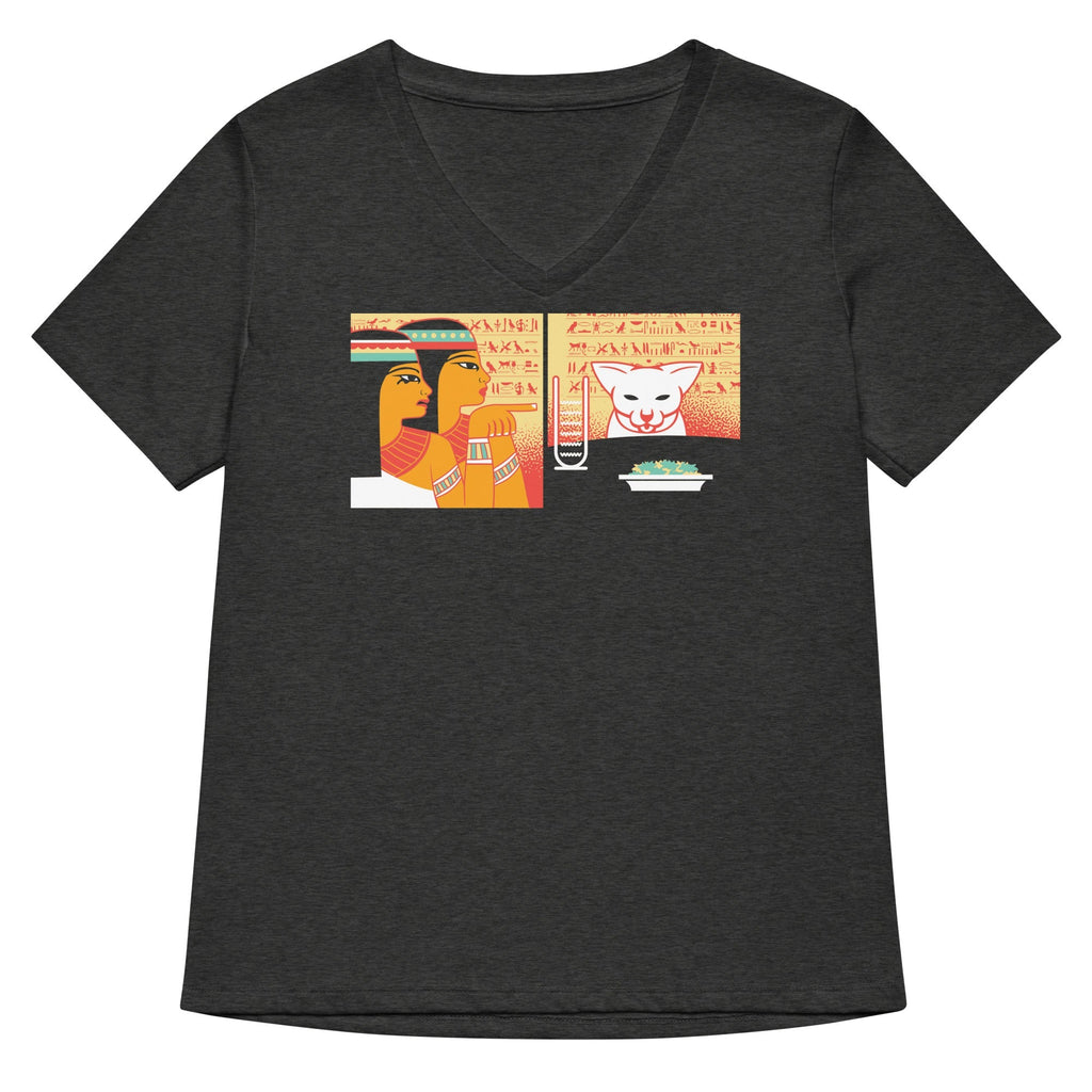 Egyptian Cat Women's V-Neck Tee