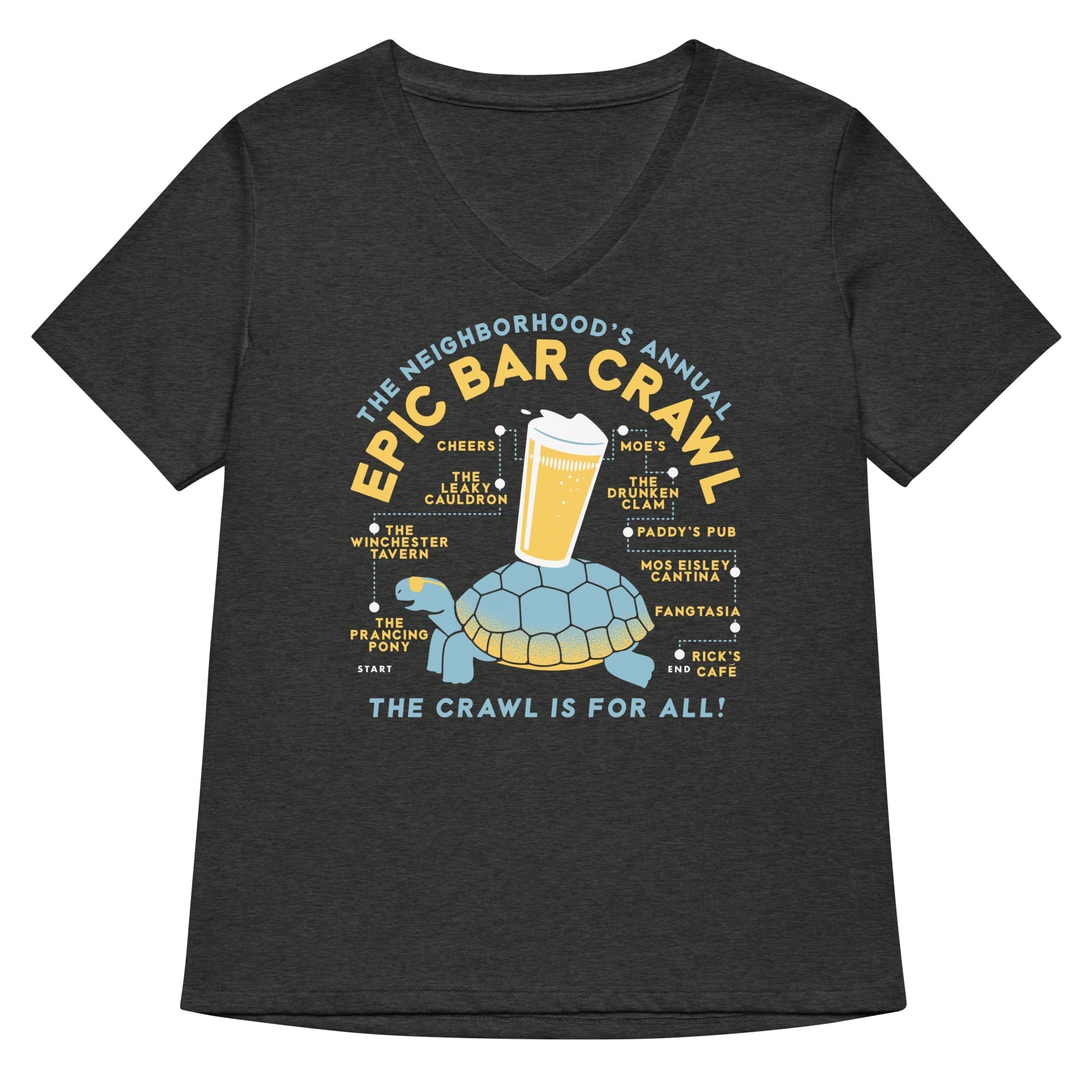 Epic Bar Crawl Women's V-Neck Tee