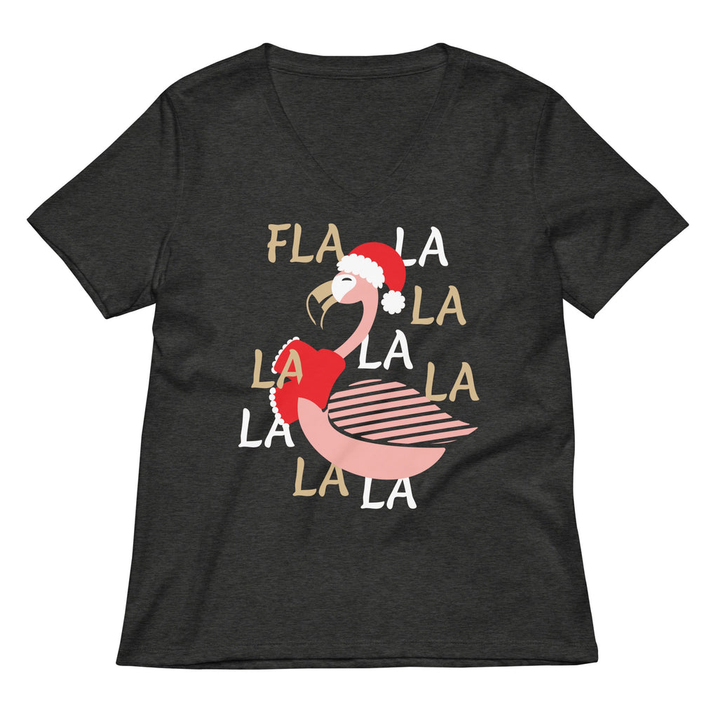 Fla La La Lamingo Women's V-Neck Tee