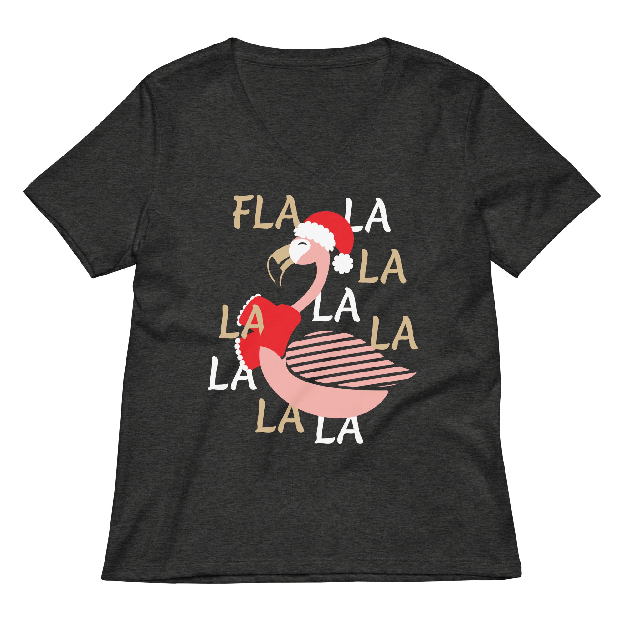 Fla La La Lamingo Women's V-Neck Tee