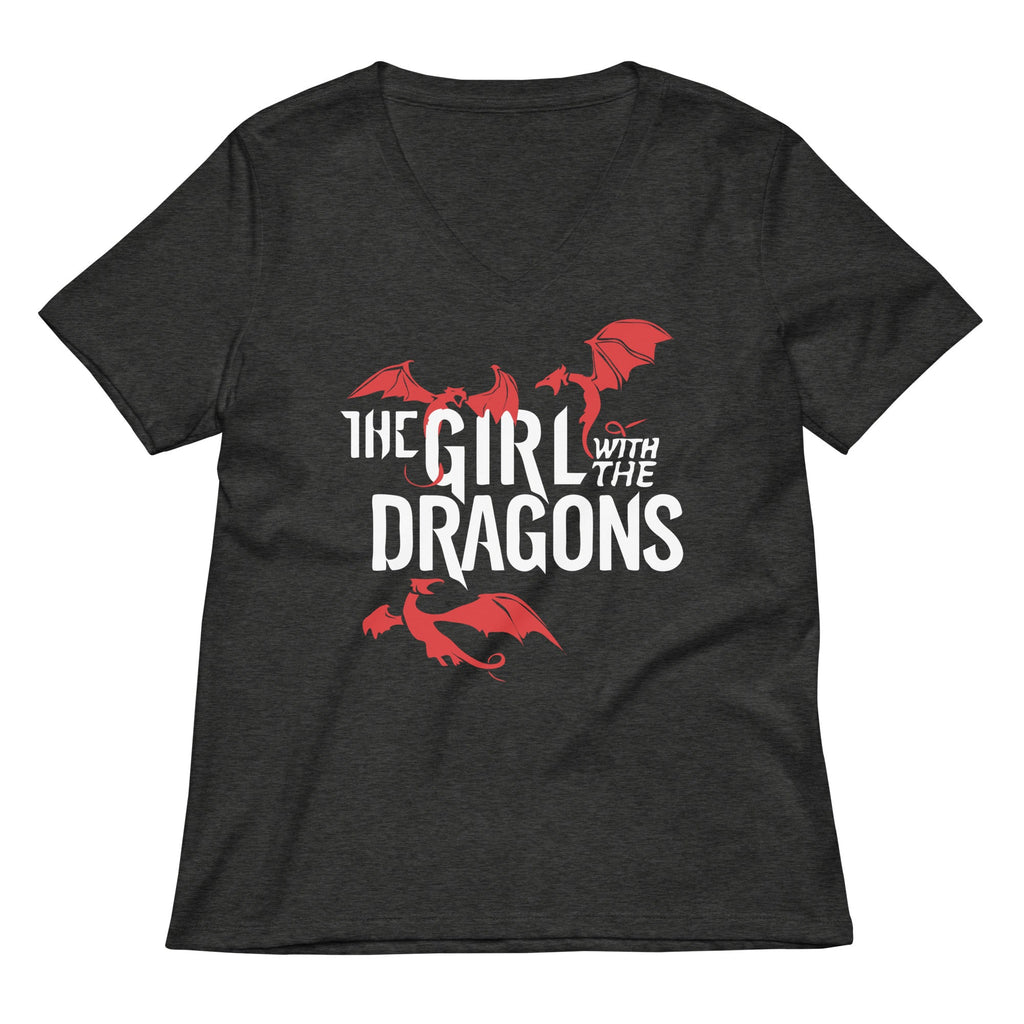 The Girl With The Dragons Women's V-Neck Tee