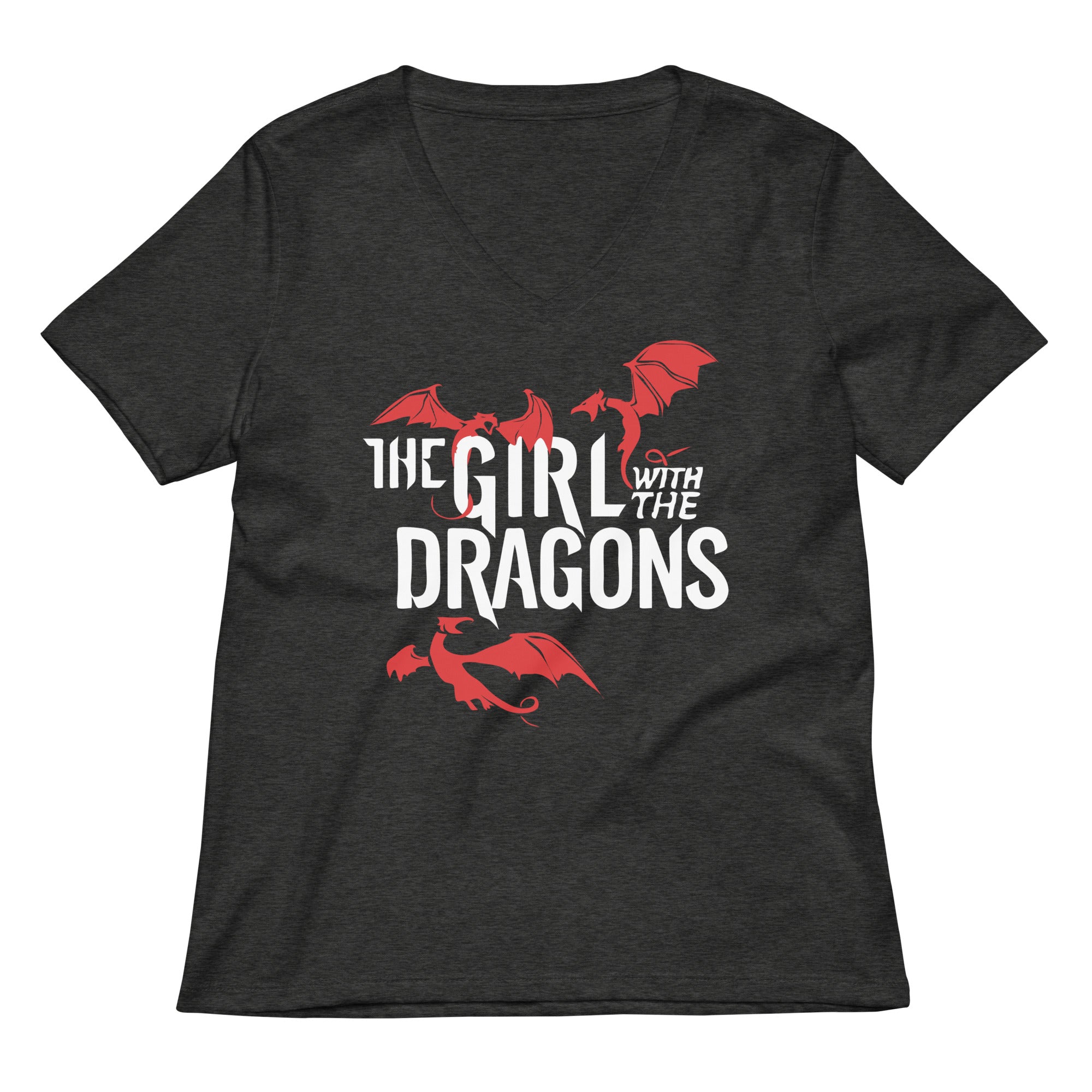 The Girl With The Dragons Women's V-Neck Tee