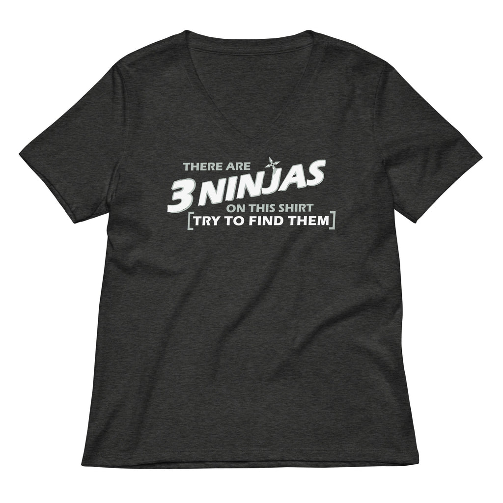 3 Ninjas Women's V-Neck Tee
