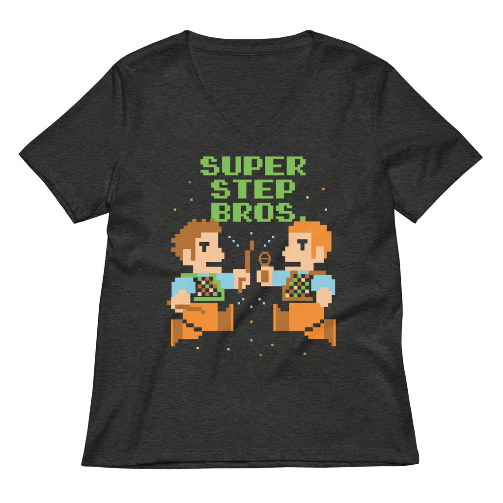Super Step Bros Women's V-Neck Tee