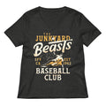 Junkyard Beasts Baseball Club Women's V-Neck Tee