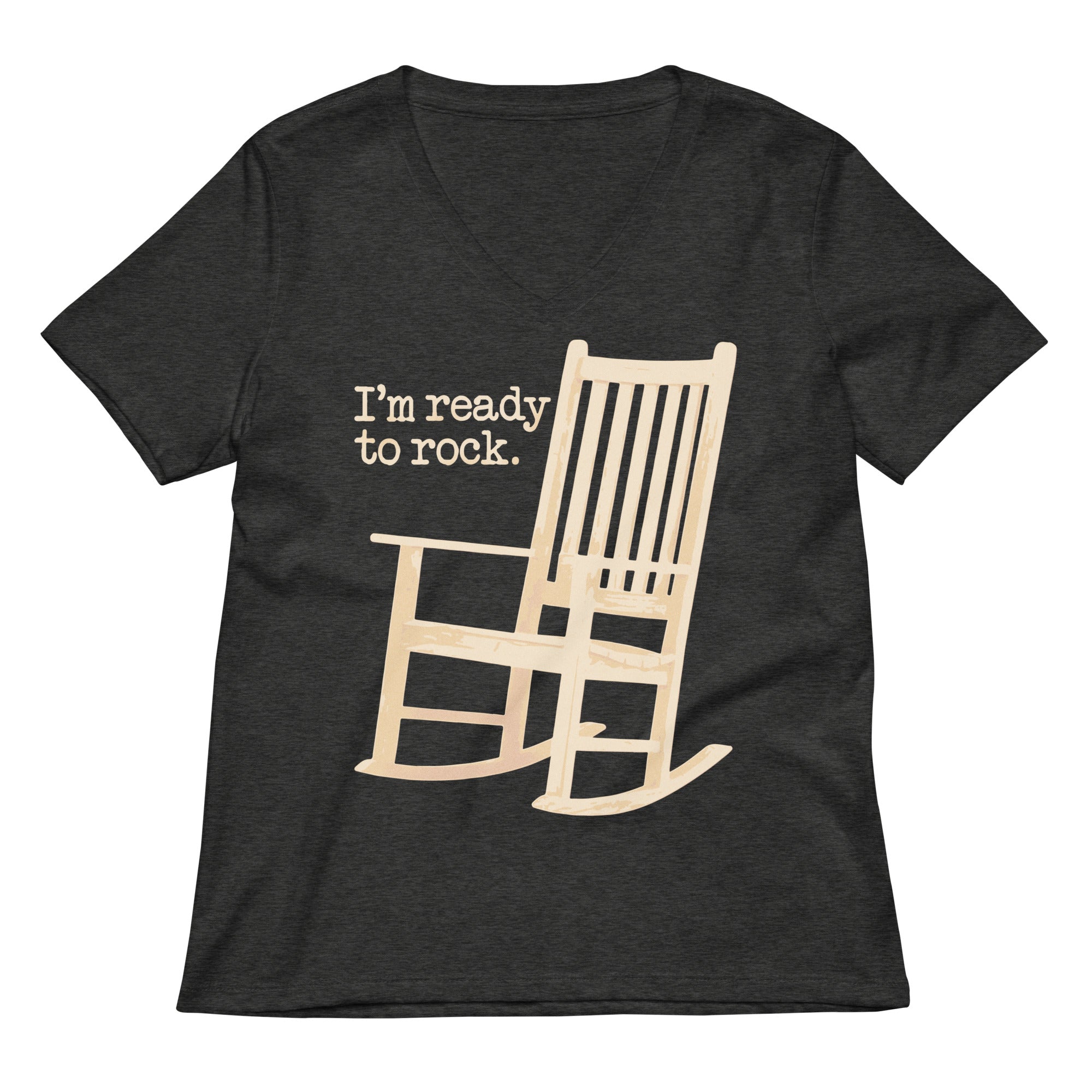 I'm Ready To Rock Women's V-Neck Tee