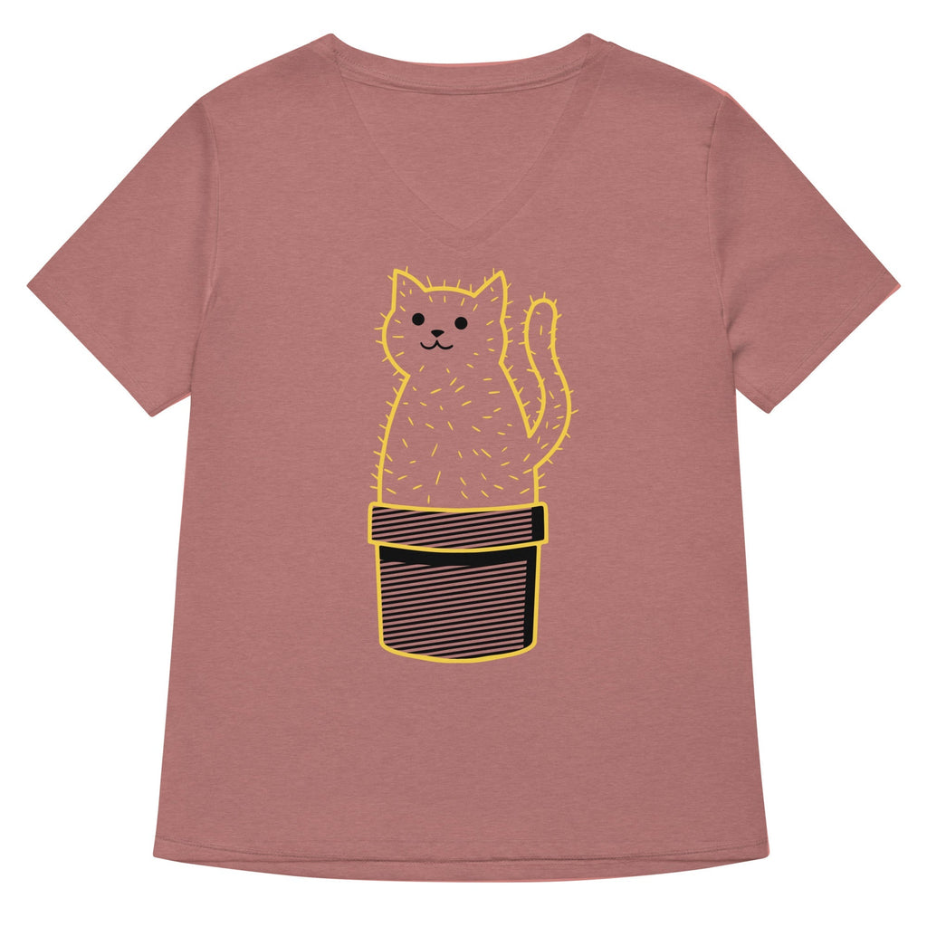 Catcus Women's V-Neck Tee