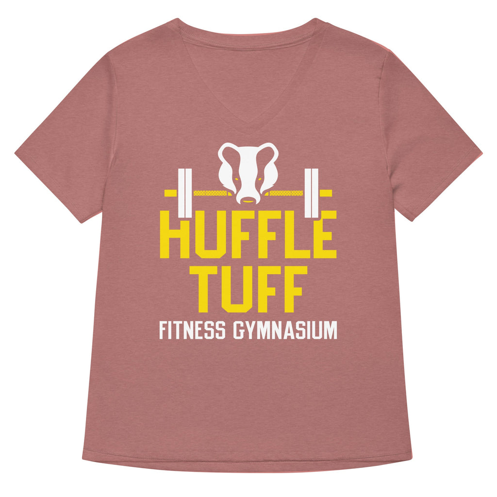 Huffle Tuff Gym Women's V-Neck Tee