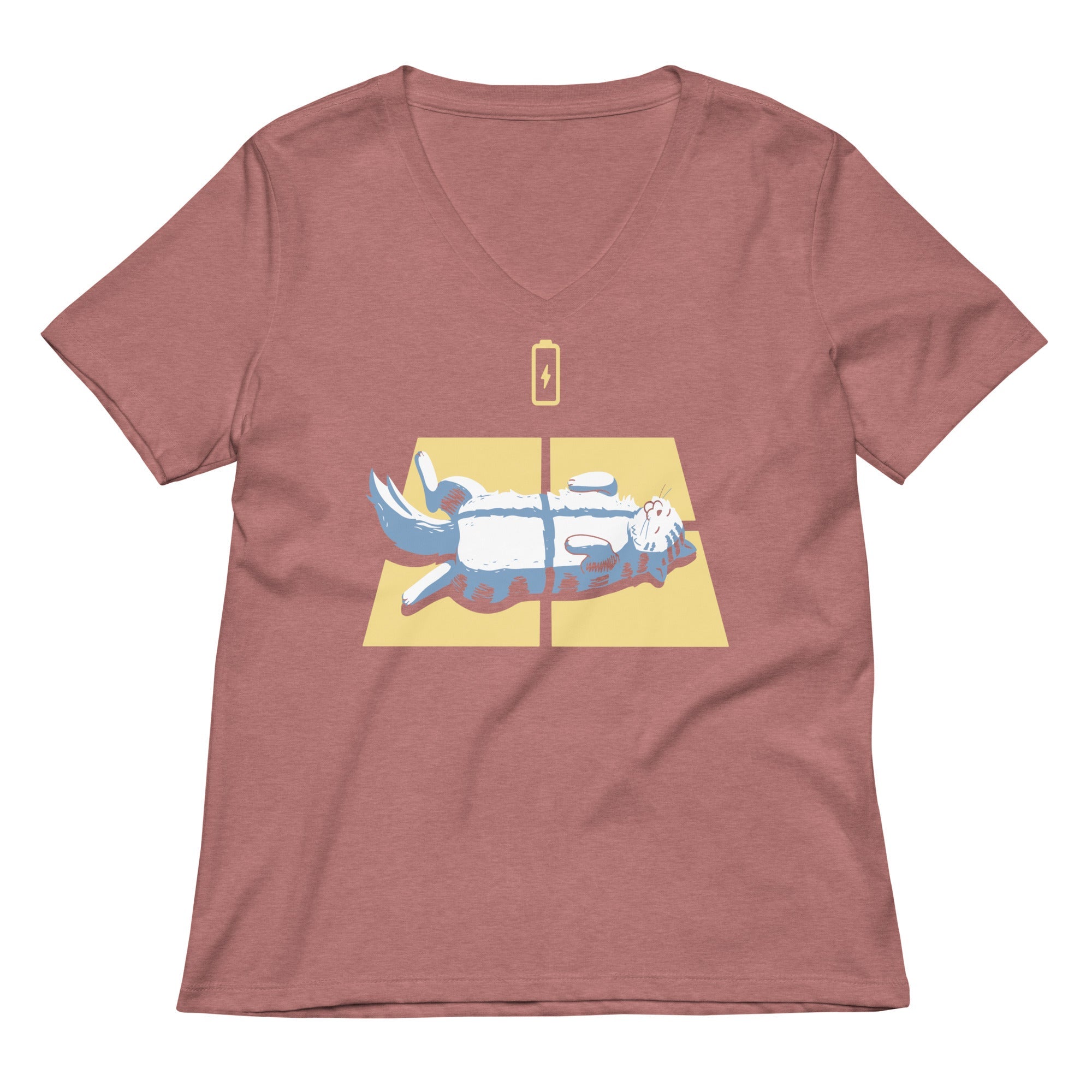 Solar Charging Women's V-Neck Tee