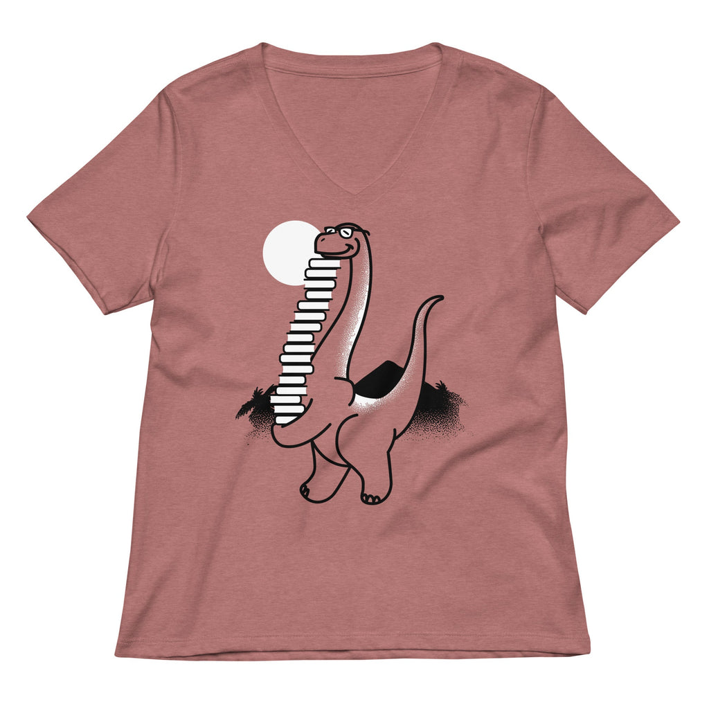 Bookosaurus Women's V-Neck Tee