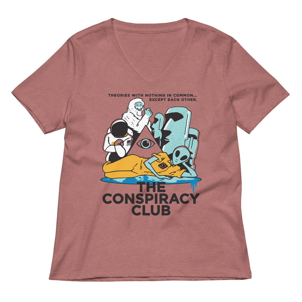 The Conspiracy Club Women's V-Neck Tee