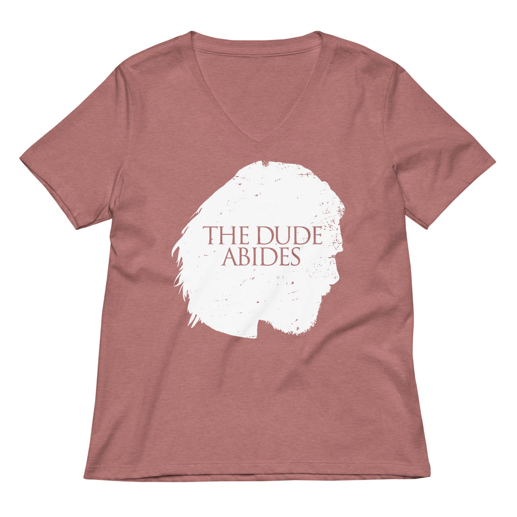 The Dude Abides Women's V-Neck Tee