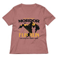 Mordor Fun Run Women's V-Neck Tee