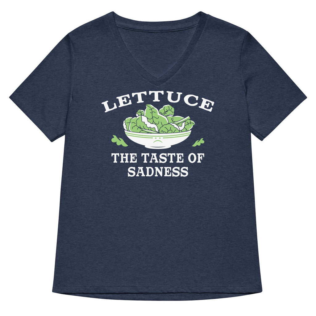 Lettuce, The Taste Of Sadness Women's V-Neck Tee
