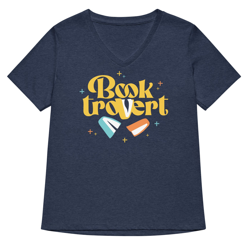 Booktrovert Women's V-Neck Tee