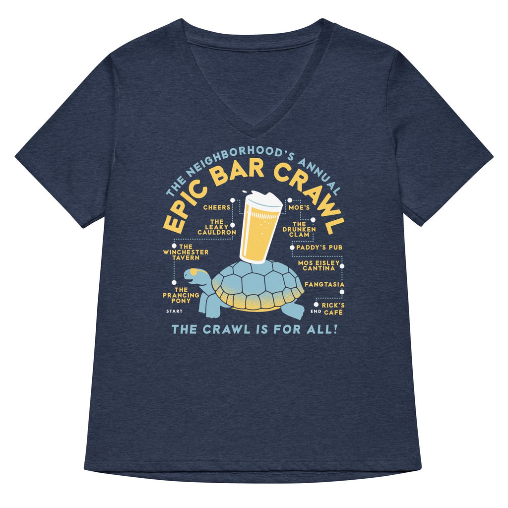 Epic Bar Crawl Women's V-Neck Tee