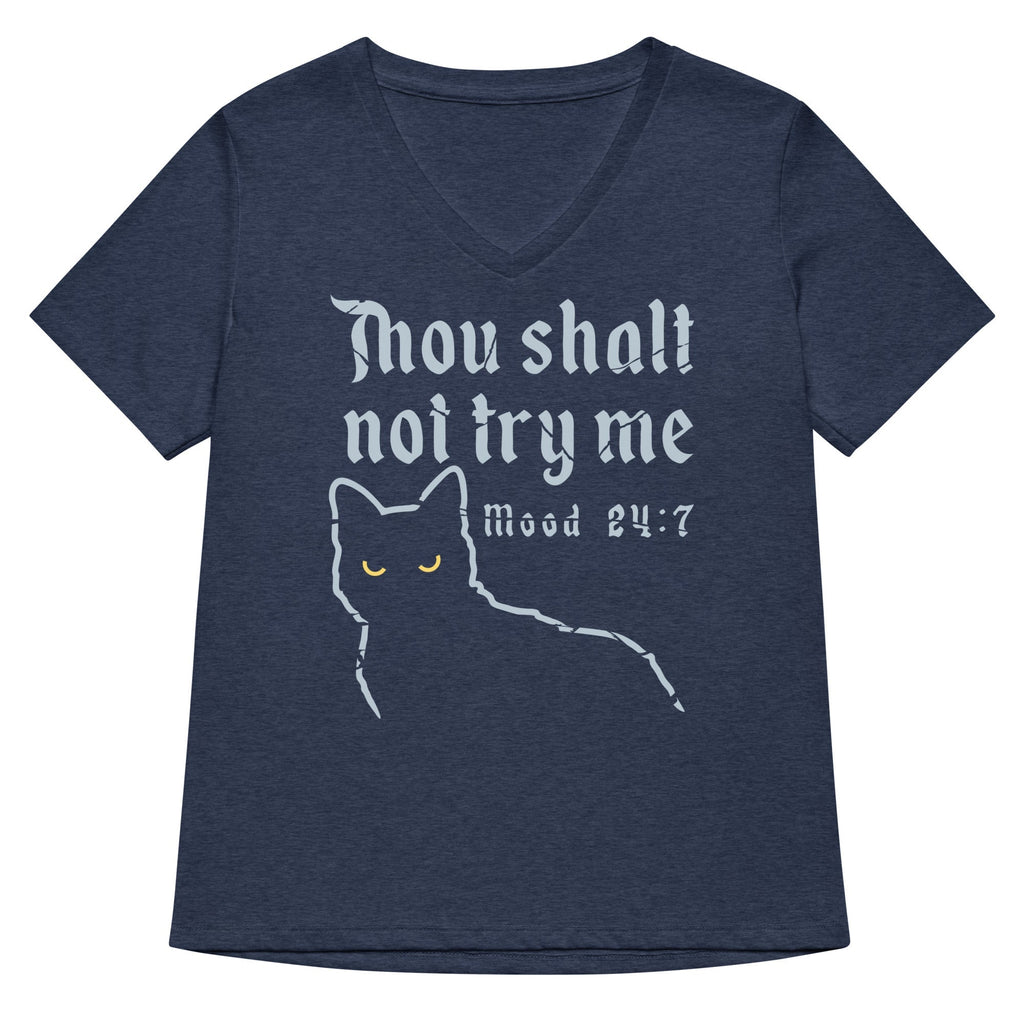 Thou Shalt Not Try Me Women's V-Neck Tee
