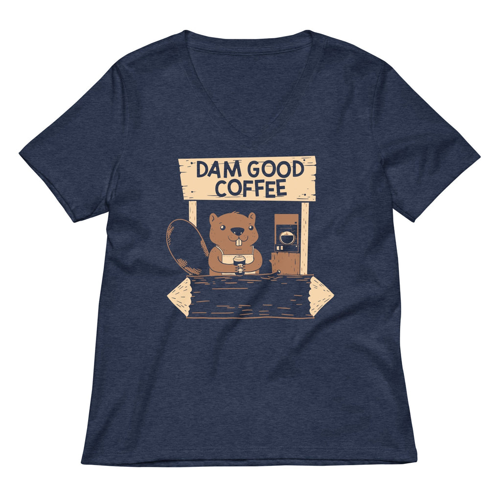 Dam Good Coffee Women's V-Neck Tee
